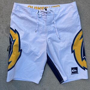 Men's Quiksilver Board Shorts Multicolor LA Chargers NO SIZE NFL Beach Surf Sea
